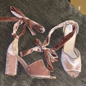 Blush pink heels
